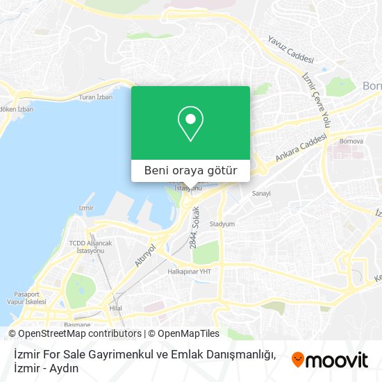 İzmir For Sale Gayrimenkul ve Emlak Danışmanlığı harita