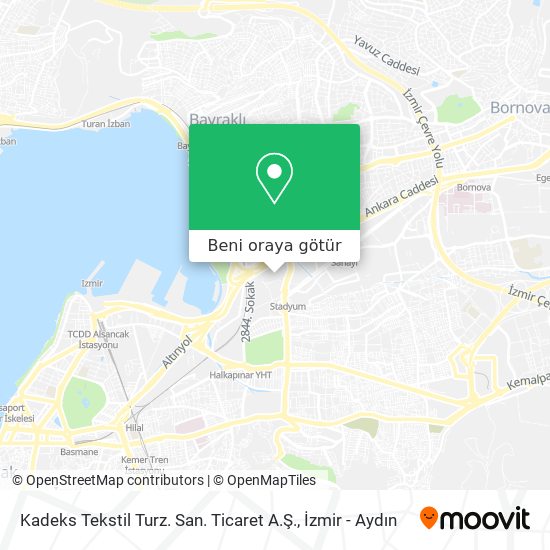 Kadeks Tekstil Turz. San. Ticaret A.Ş. harita