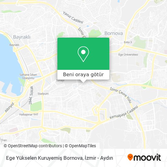 Ege Yükselen Kuruyemiş Bornova harita