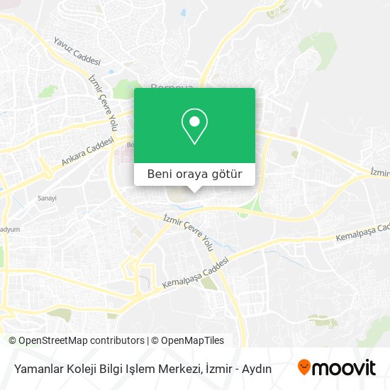 Yamanlar Koleji Bilgi Işlem Merkezi harita