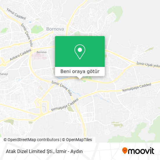 Atak Dizel Limited Şti. harita