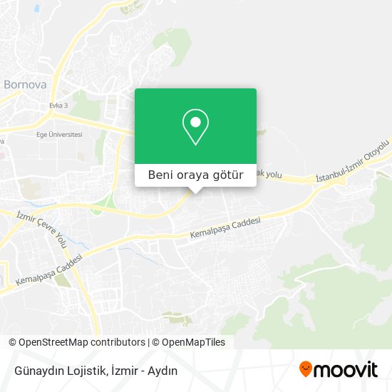 Günaydın Lojistik harita