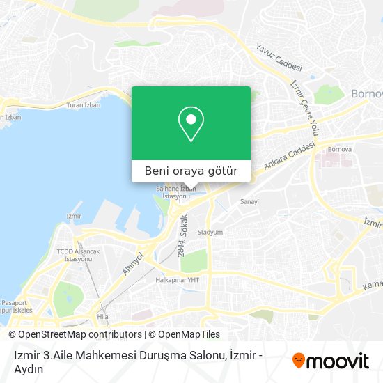 Izmir 3.Aile Mahkemesi Duruşma Salonu harita