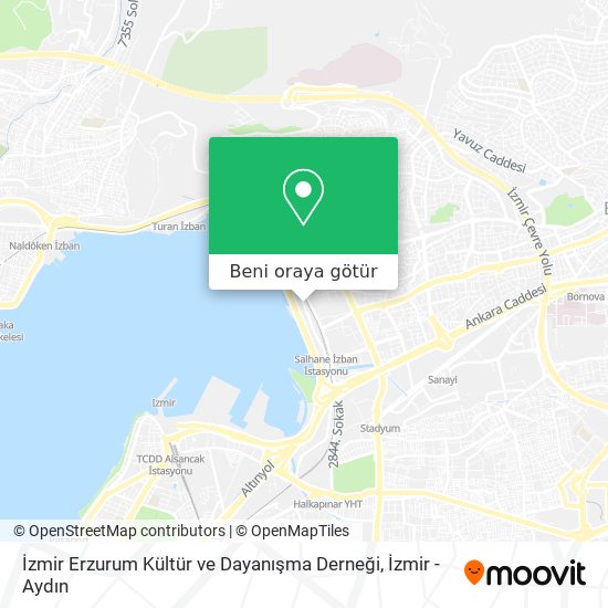 İzmir Erzurum Kültür ve Dayanışma Derneği harita