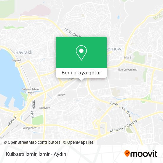 Külbastı İzmir harita