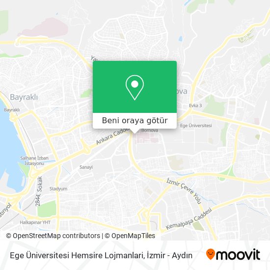Ege Üniversitesi Hemsire Lojmanlari harita