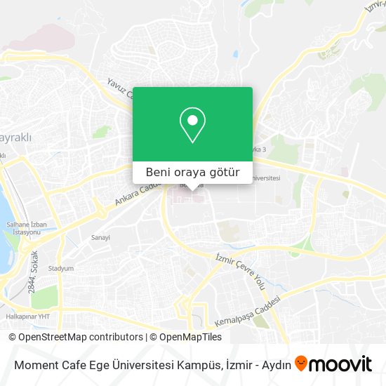 Moment Cafe Ege Üniversitesi Kampüs harita