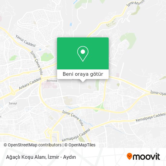 Ağaçlı Koşu Alanı harita
