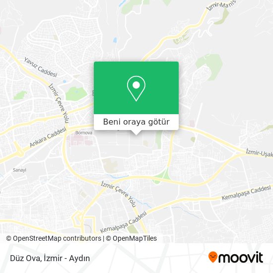 Düz Ova harita