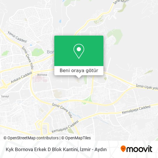 Kyk Bornova Erkek D Blok Kantini harita