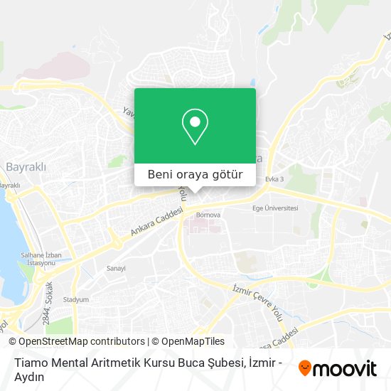 Tiamo Mental Aritmetik Kursu Buca Şubesi harita