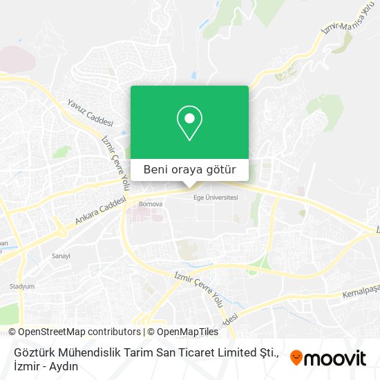 Göztürk Mühendislik Tarim San Ticaret Limited Şti. harita