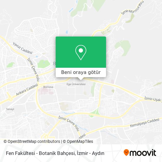 Fen Fakültesi - Botanik Bahçesi harita