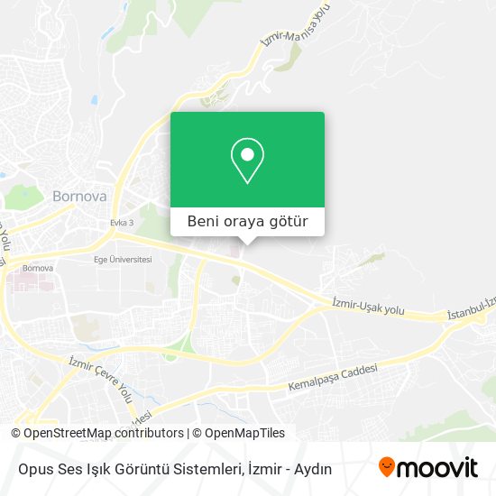 Opus Ses Işık Görüntü Sistemleri harita