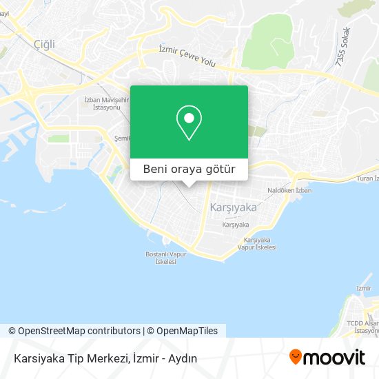 Karsiyaka Tip Merkezi harita
