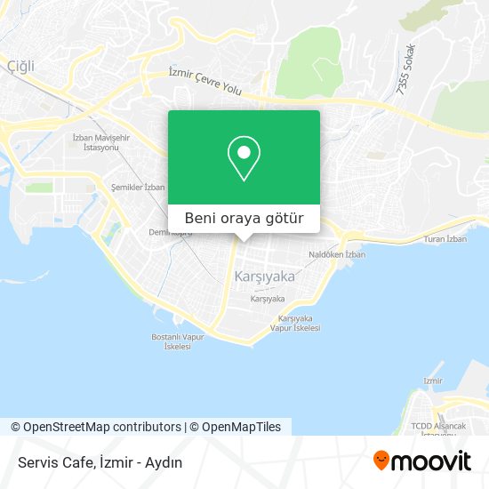 Servis Cafe harita