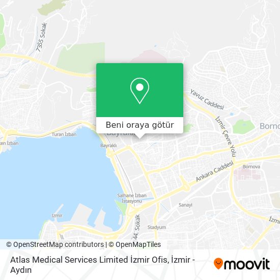 Atlas Medical Services Limited İzmir Ofis harita