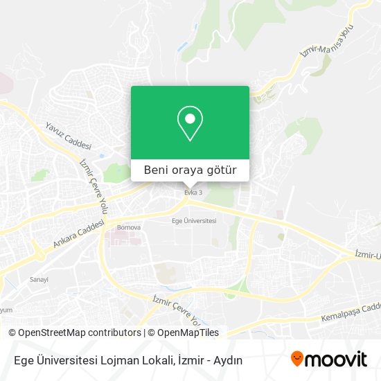 Ege Üniversitesi Lojman Lokali harita