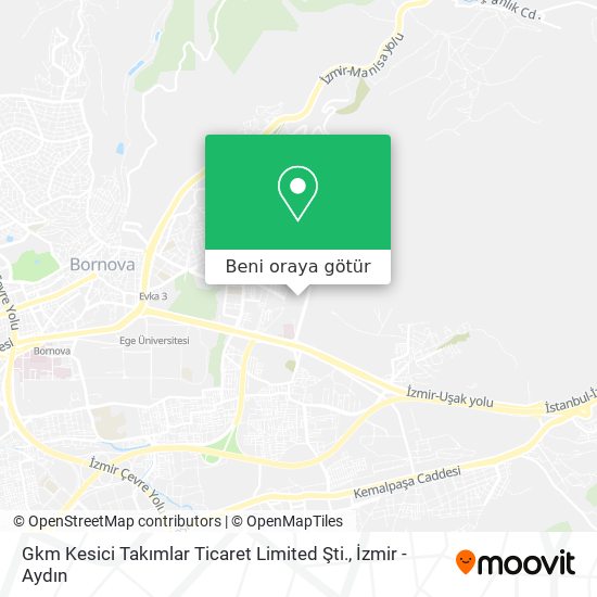 Gkm Kesici Takımlar Ticaret Limited Şti. harita