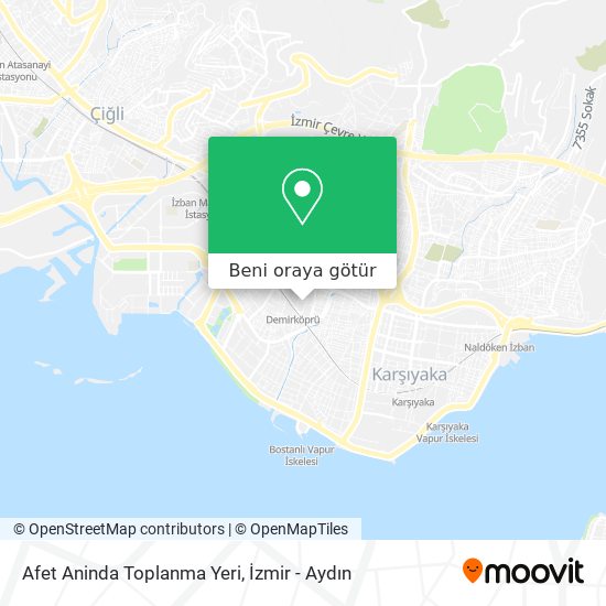 Afet Aninda Toplanma Yeri harita