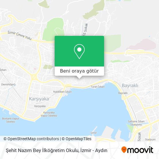 Şehit Nazım Bey İlköğretim Okulu harita