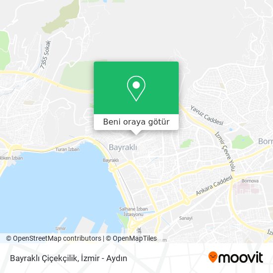 Bayraklı Çiçekçilik harita