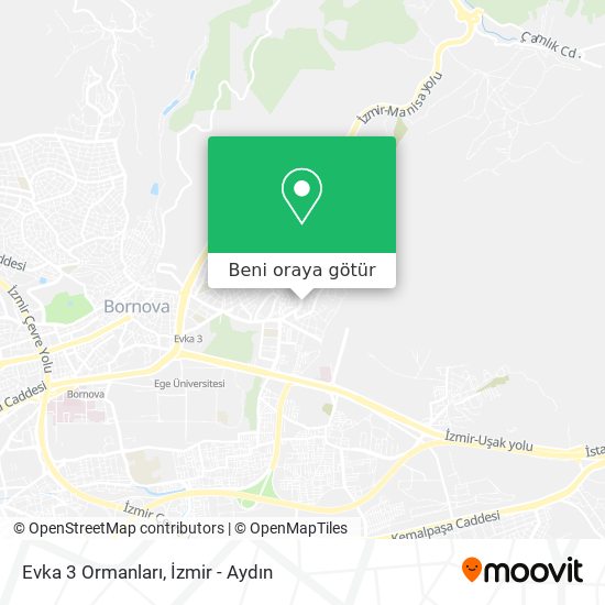 Evka 3 Ormanları harita