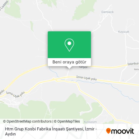 Htm Grup Kosbi Fabrika İnşaatı Şantiyesi harita