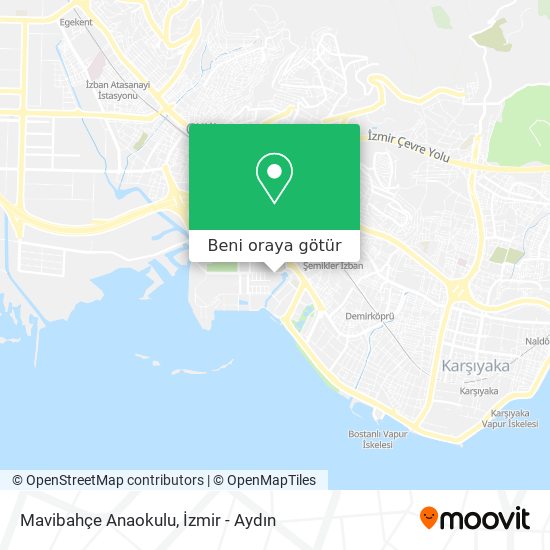 Mavibahçe Anaokulu harita