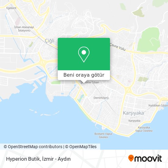 Hyperion Butik harita