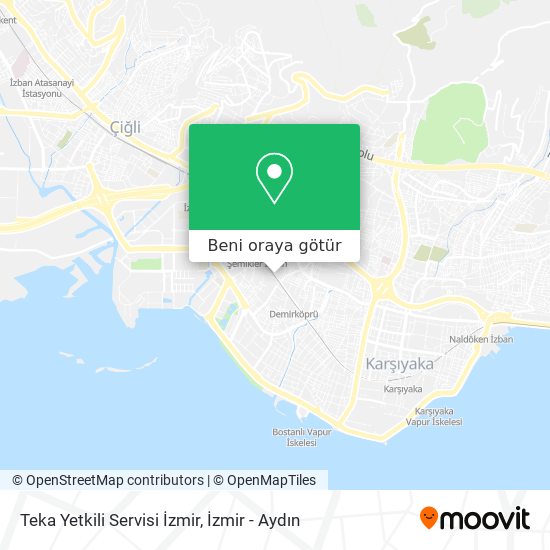 Teka Yetkili Servisi İzmir harita