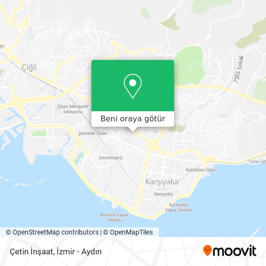 Çetin İnşaat harita