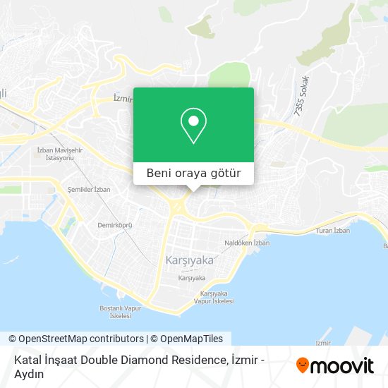 Katal İnşaat Double Diamond Residence harita