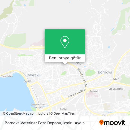 Bornova Veteriner Ecza Deposu harita