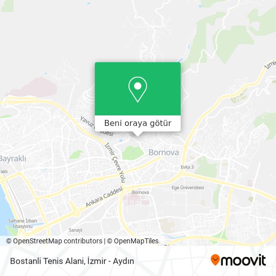 Bostanli Tenis Alani harita