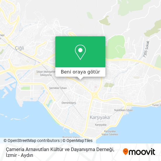 Çameria Arnavutları Kültür ve Dayanışma Derneği harita