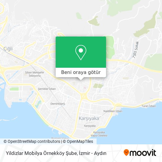 Yildizlar Mobilya Örnekköy Şube harita