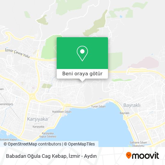 Babadan Oğula Cag Kebap harita