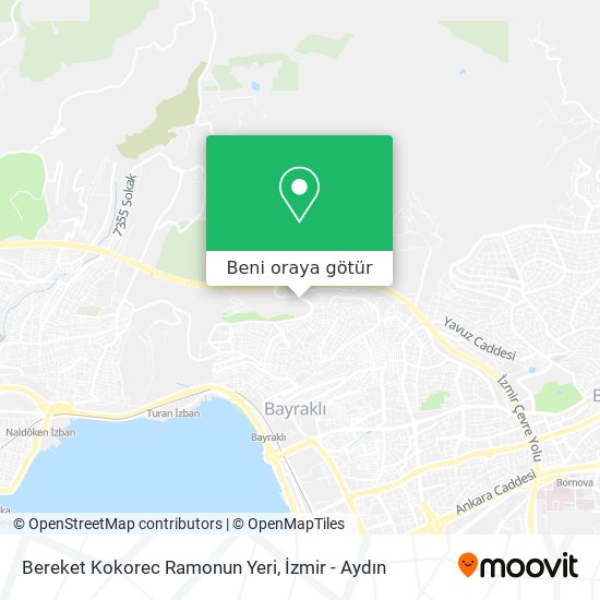 Bereket Kokorec Ramonun Yeri harita