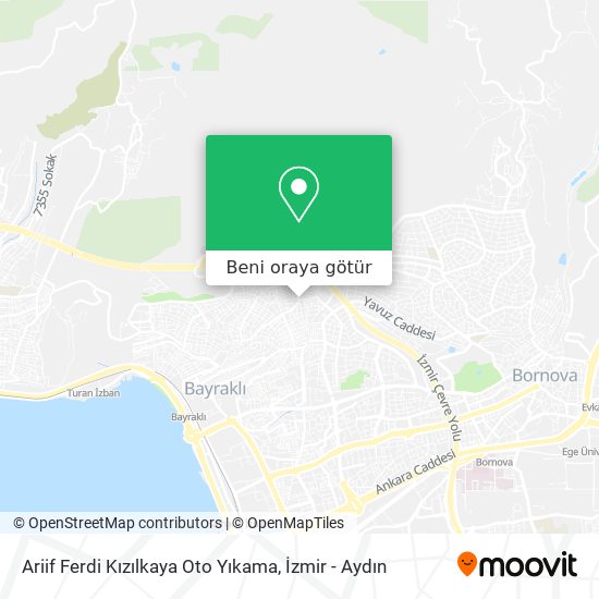 Ariif Ferdi Kızılkaya Oto Yıkama harita