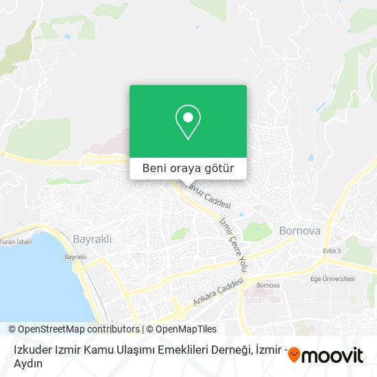 Izkuder Izmir Kamu Ulaşımı Emeklileri Derneği harita