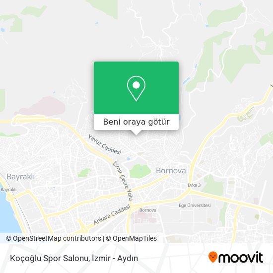 Koçoğlu Spor Salonu harita