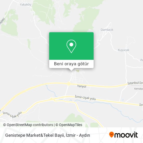 Genistepe Market&Tekel Bayii harita