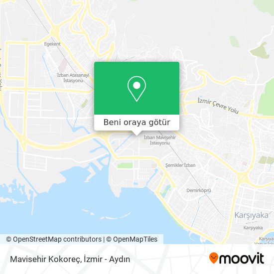Mavisehir Kokoreç harita