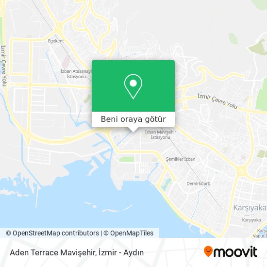 Aden Terrace Mavişehir harita