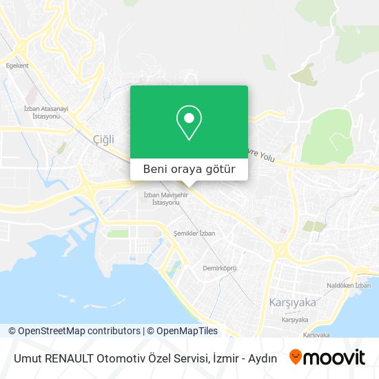 Umut RENAULT Otomotiv Özel Servisi harita