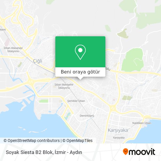 Soyak Siesta B2 Blok harita