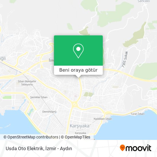 Usda Oto Elektrik harita