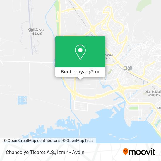 Chancolye Ticaret A.Ş. harita