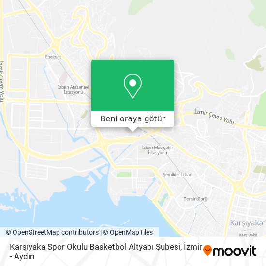 Karşıyaka Spor Okulu Basketbol Altyapı Şubesi harita